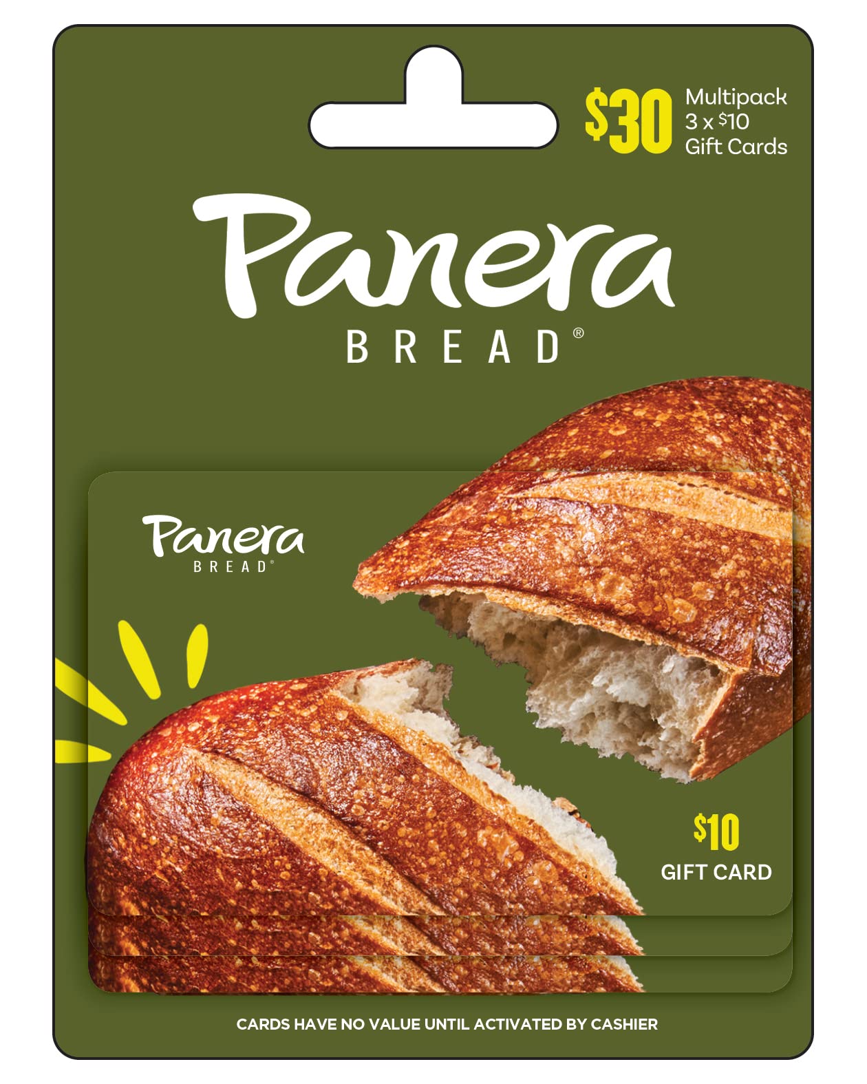 Panera Physical Gift Card – (Multipack of $10 x 3) | Multipack of 3 x $10 - $30