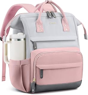 LOVEVOOK Laptop Backpack for Women, 15.6 Inch Work Business Backpacks Purse With Large Capacity, Waterproof Nurse Bag College Bookbag for School, Waterproof Casual Daypack for Travel