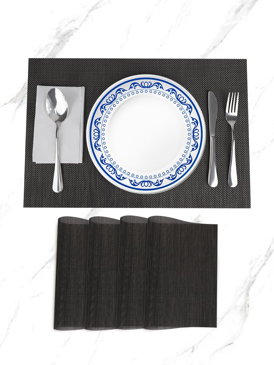 4 Pcs Placemats for Dining Table Kitchen Heat Resistant Non-Slip Stain Resistant