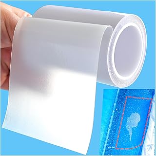 Inflatable Patch Repair Kit Waterproof for Bounce House,Vinyl,Pool,Tent | Heavy Duty, Clear TPU Repair Tape for Awning, Canopy, Pool Floats, Swimming Ring