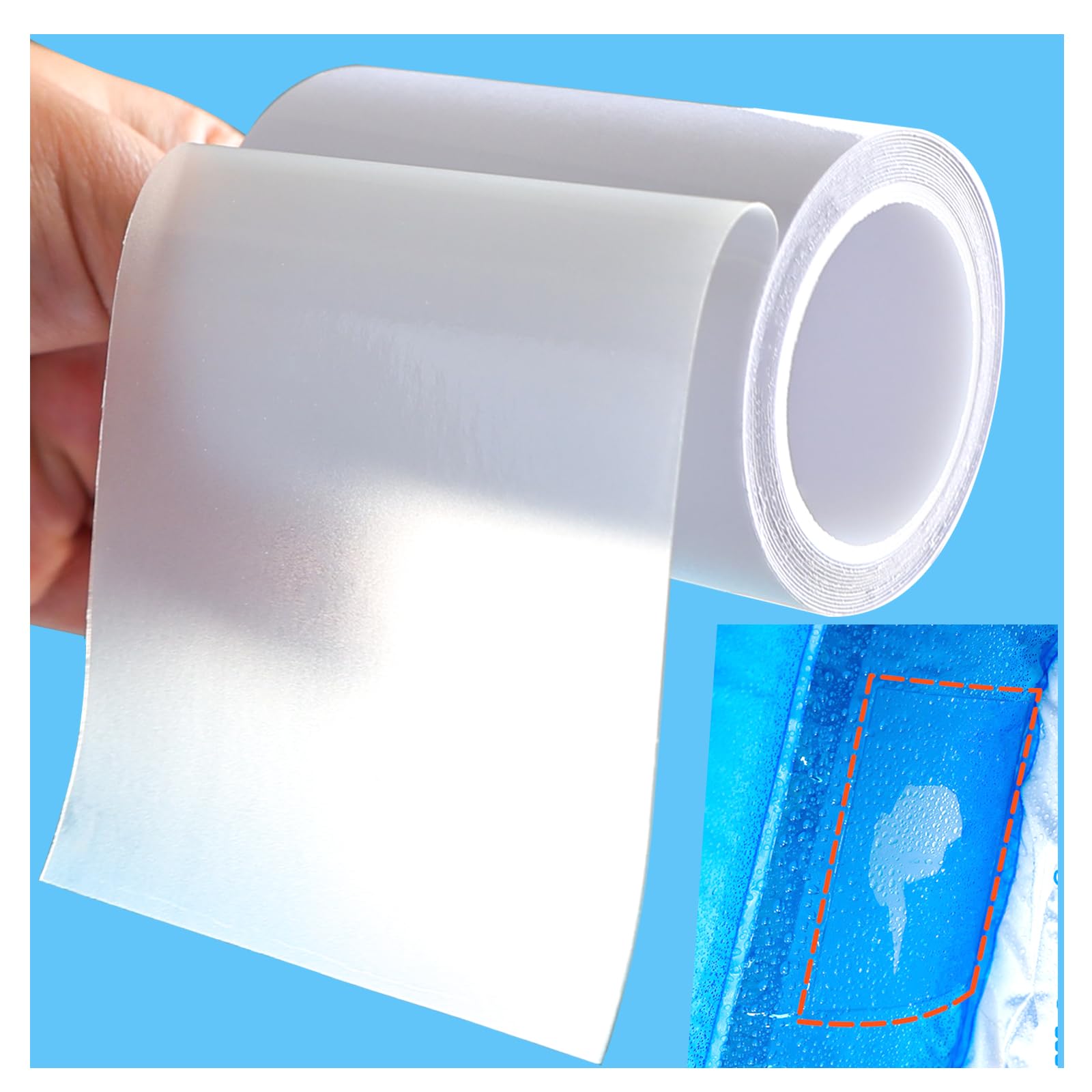 Inflatable Patch Repair Kit Waterproof for Bounce House,Vinyl,Pool,Tent | Heavy 