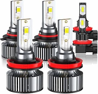 for RAM 1500/2500/3500 2019-2024 High Low Beam+Fog Light Bulbs, 350% Brightness White, Plug and Play, for Off-Road Use, Year: 2019 2020 2021 2022 2023 2024,Pack of 6