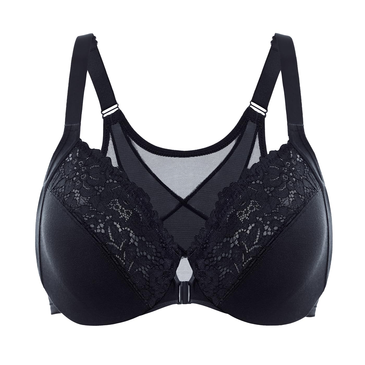 DELIMIRA Women's Front Closure Bra with Underwire