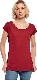 Build Your Brand Women's Bb013 Women's Wide Neck Tee T-Shirt (Pack of 1)