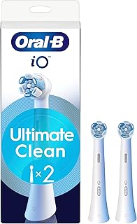 Oral-B iO Series Ultimate Clean Replacement Brush Heads, 2 Count - Original Round Heads, Crisscross Bristles, Deep Cleaning, Plaque Removal, Compatible with iO Electric Toothbrushes