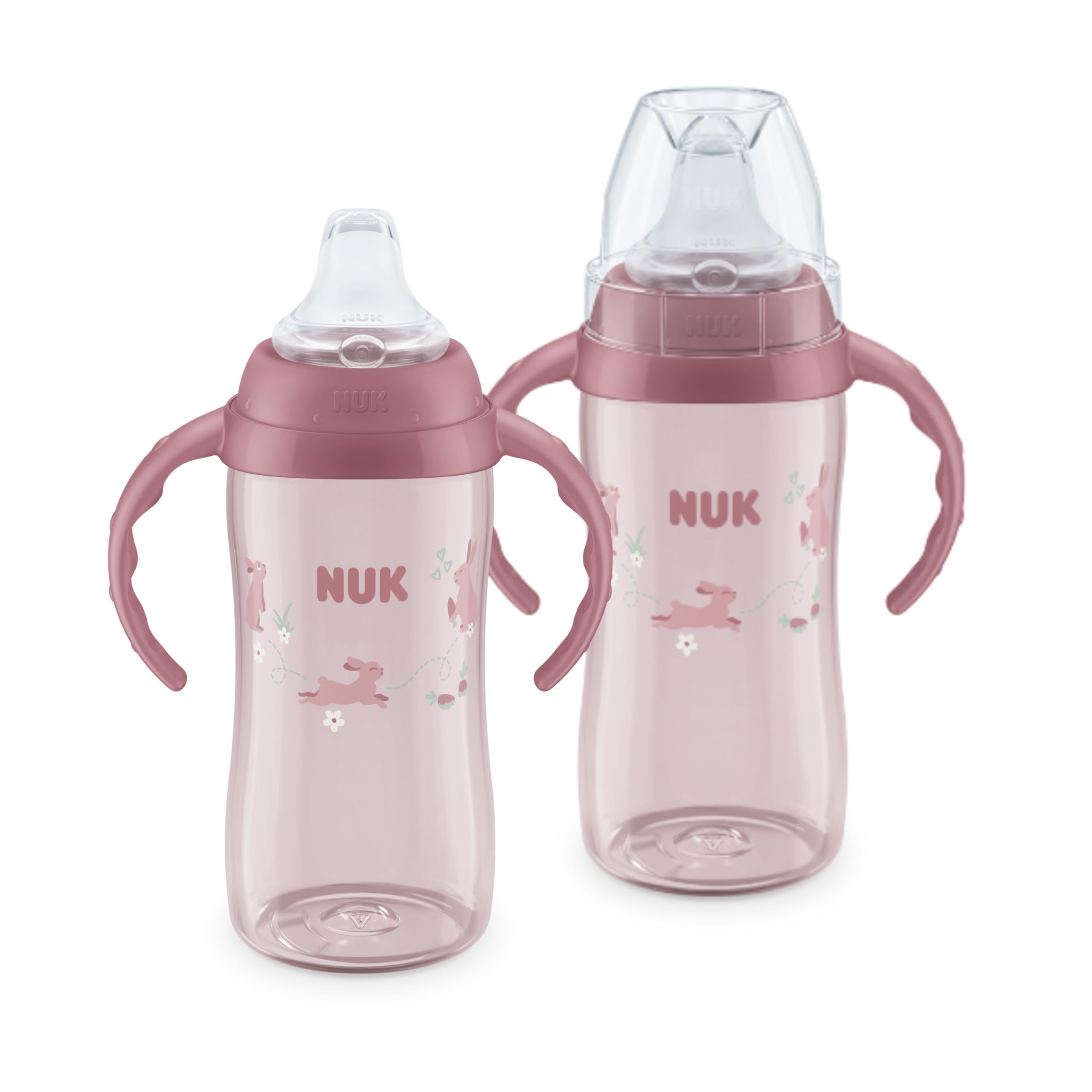 NUK First Choice Large Learner Cup 2.0, 10 oz. Sippy Cup with Handles, Spill Pro