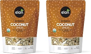 ELAN Organic Coconut Smiles 125 Gram (Pack of 2)