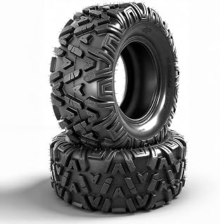TRIBLE SIX 27x9-14 UTV Tires,6PR All-Terrain Tires,Tubeless,Pack of 2 | 27x9x14 ATV UTV Tire for Sand Mud Trail,Non-Directional Tread,Include 2 Tires,not Wheel