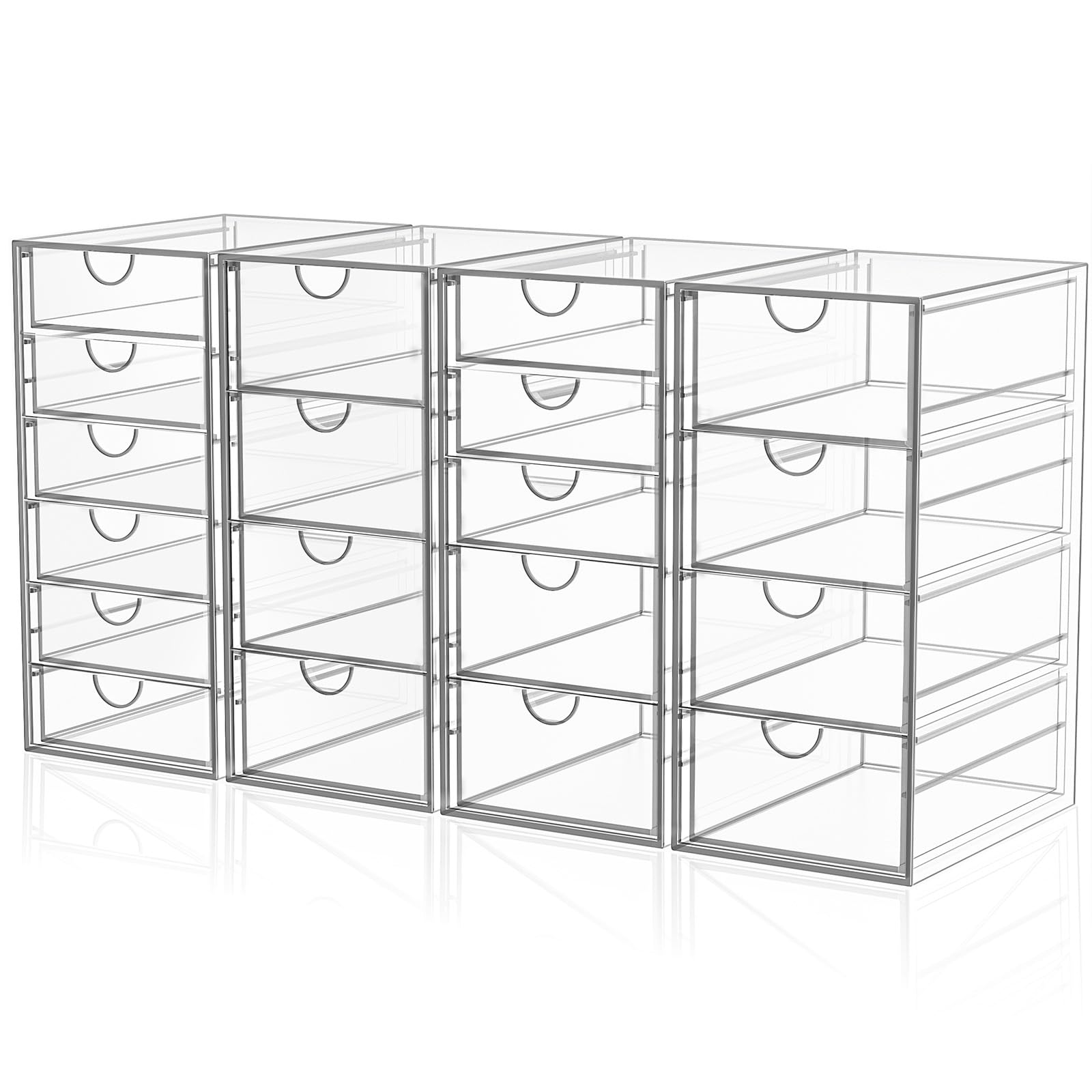 YFXCVSL Acrylic Makeup Organizer with 19 Drawers,Storage Drawer Organizer | Bath
