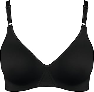 Nur Die Baumwoll BH Bügelloser Doppellagiger Softcup-BH Bra Weich Bequem Unsichtbar Nahtlos Unter der Kleidung Women's Bra (Pack of 1)