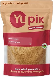Yupik Organic Amaranth, 1kg, Non-GMO, Vegan, Gluten-Free, Kosher, USDA Certified, Nutty & Slightly Sweet Ancient Seed for Versatile Cooking