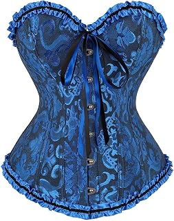 Women's Bustier Corset Top for Women Full Breast Corset Lace-Up Corset Waist Shaper Lingerie