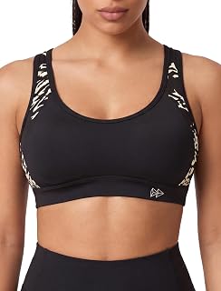 Yvette - Sports Bra for Women Strong Support Plus Size Cross Back Padded Running Fitness Yoga Bra