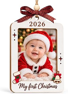 Babys First Christmas Picture Frame, Baby's First Christmas Ornament 2026