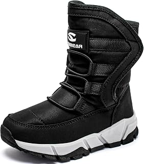 GUBARUN Boys Snow Boots Winter Waterproof Slip Resistant Cold Weather Shoes (Toddler/Little Kid/Big Kid)