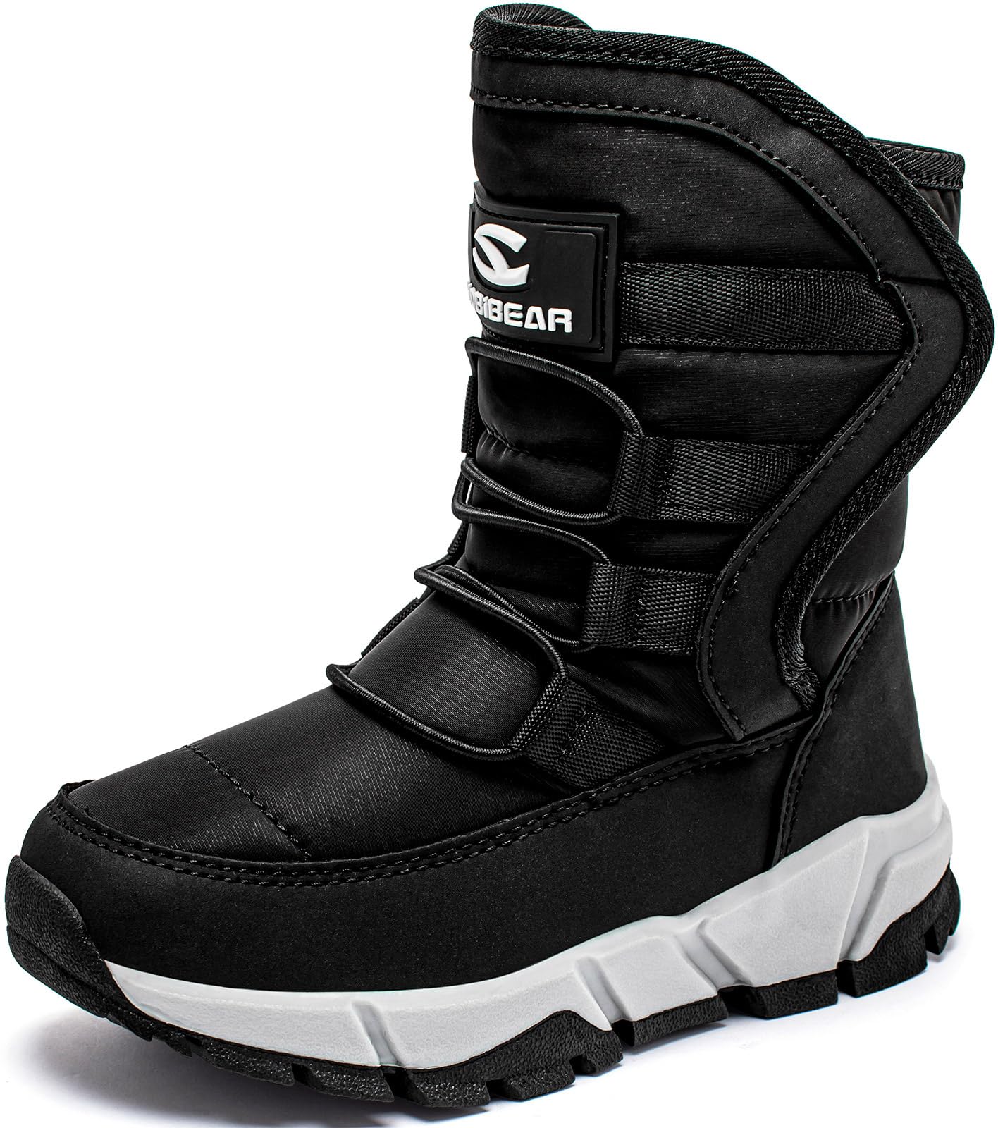 GUBARUN Boys Snow Boots Winter Waterproof Slip Resistant Cold Weather Shoes (Tod