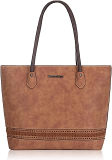 Montana West Woven Tote Bags for Women Purses and Handbags with Back Zipper Pocket