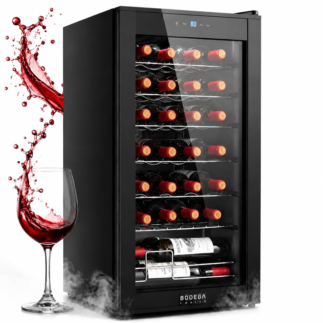 BODEGA COOLER 28 Bottle Wine Fridge, Cooler for Kitchen, Office, Room & bar | Fr