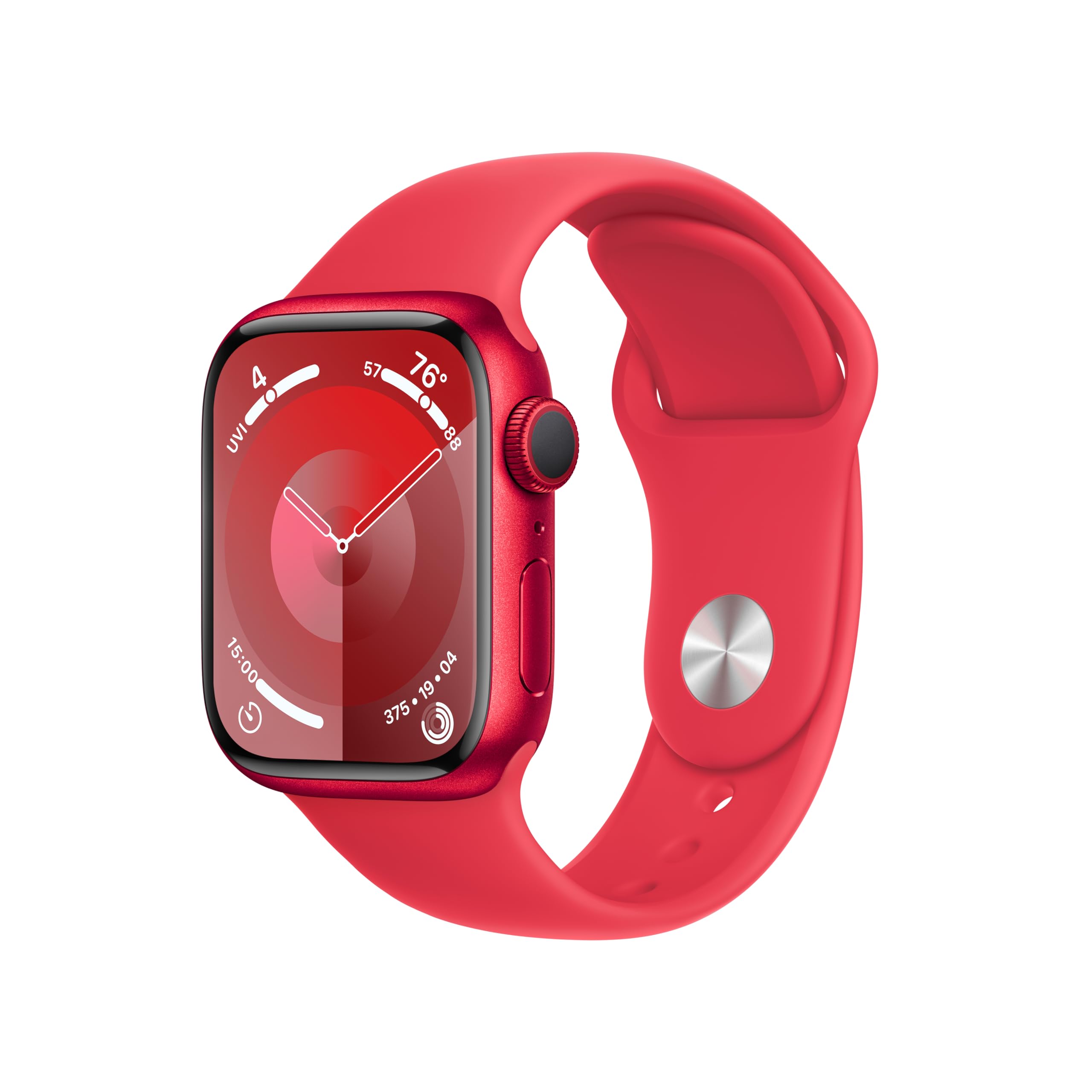 Apple Watch Series 9 [GPS, 41mm] (Product) Red Aluminum Case with (Product) Red 