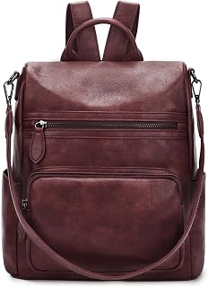 RAVUO Women Backpack,Fashion Faux Leather Anti-theft Ladies Rucksack Bag
