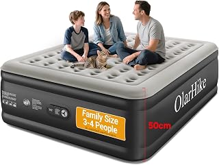 OlarHike 50cm High Super King Size Airbed, Air Mattress, 182 x 213 x 50cm