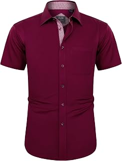 J.VER Pantalones de Pijama Button Down Shirt for Men