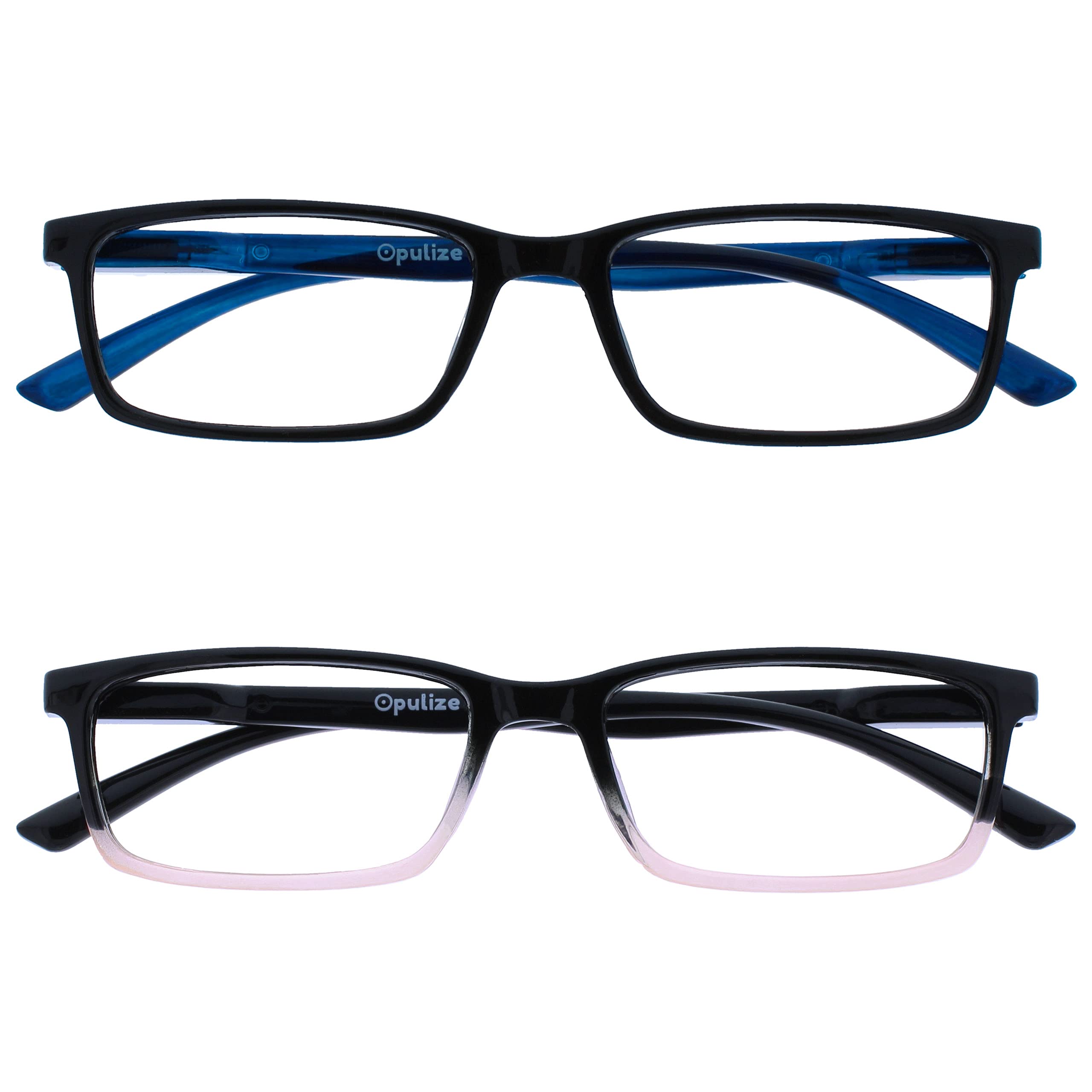 OPULIZE SEE Blue Light Blocking Reading Glasses for Men Women Anti Glare Lens UV