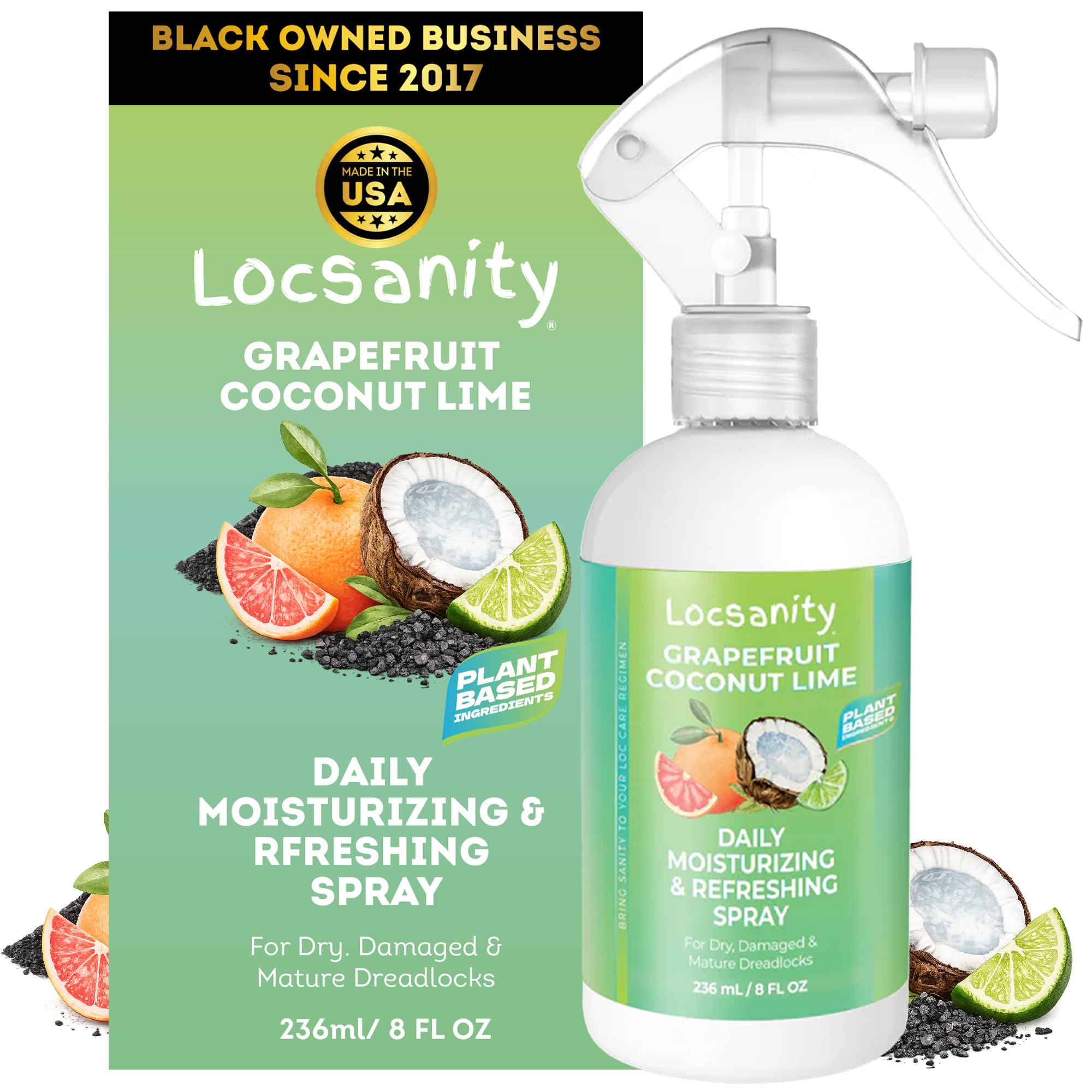 Loc Moisturizing Spray - Locsanity Grapefruit Coconut Lime Daily Hydrating Mist 