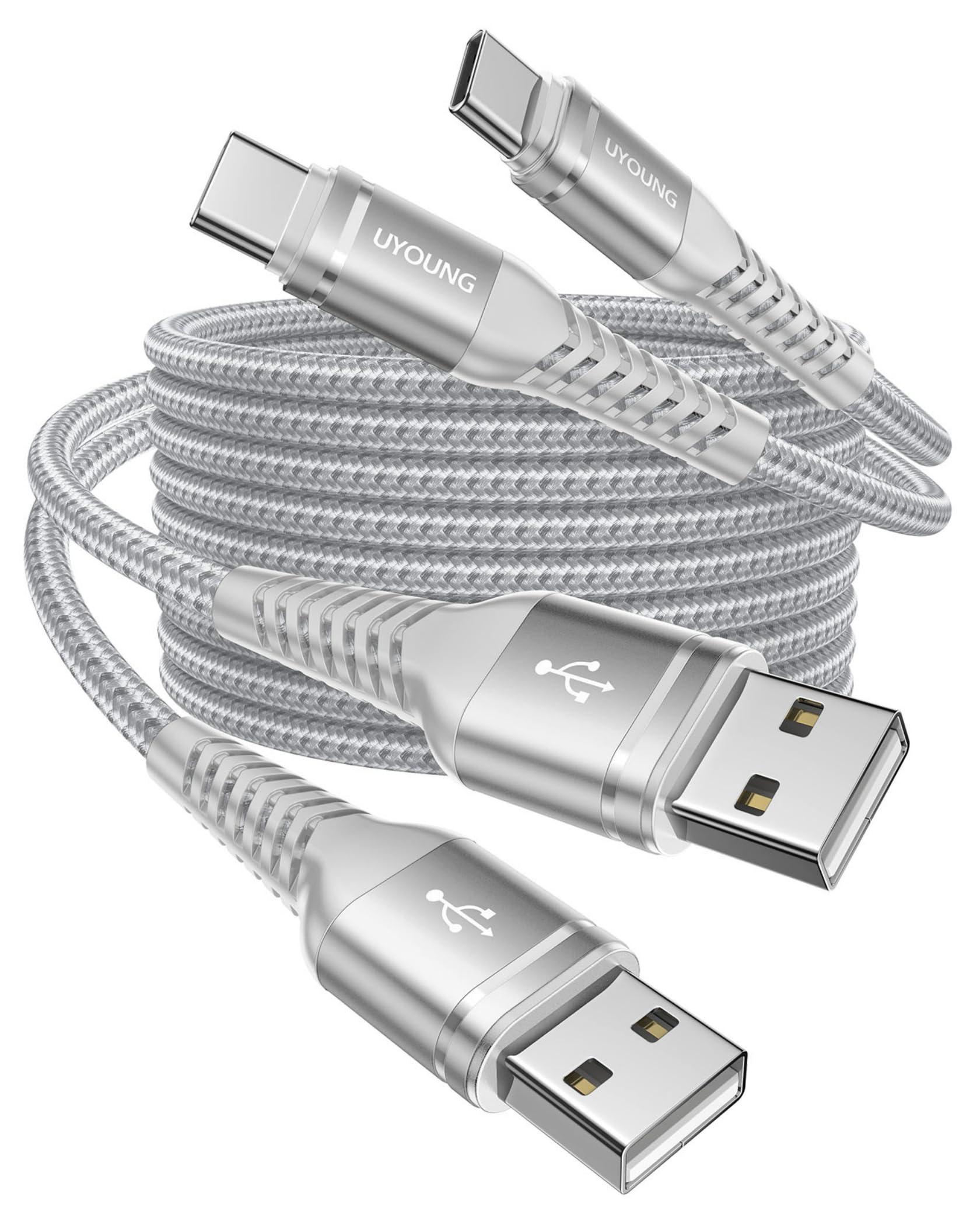 USB C to C Cable 6FT 2Pack, USB C to USB C Cable Fast Charging iPhone USB C