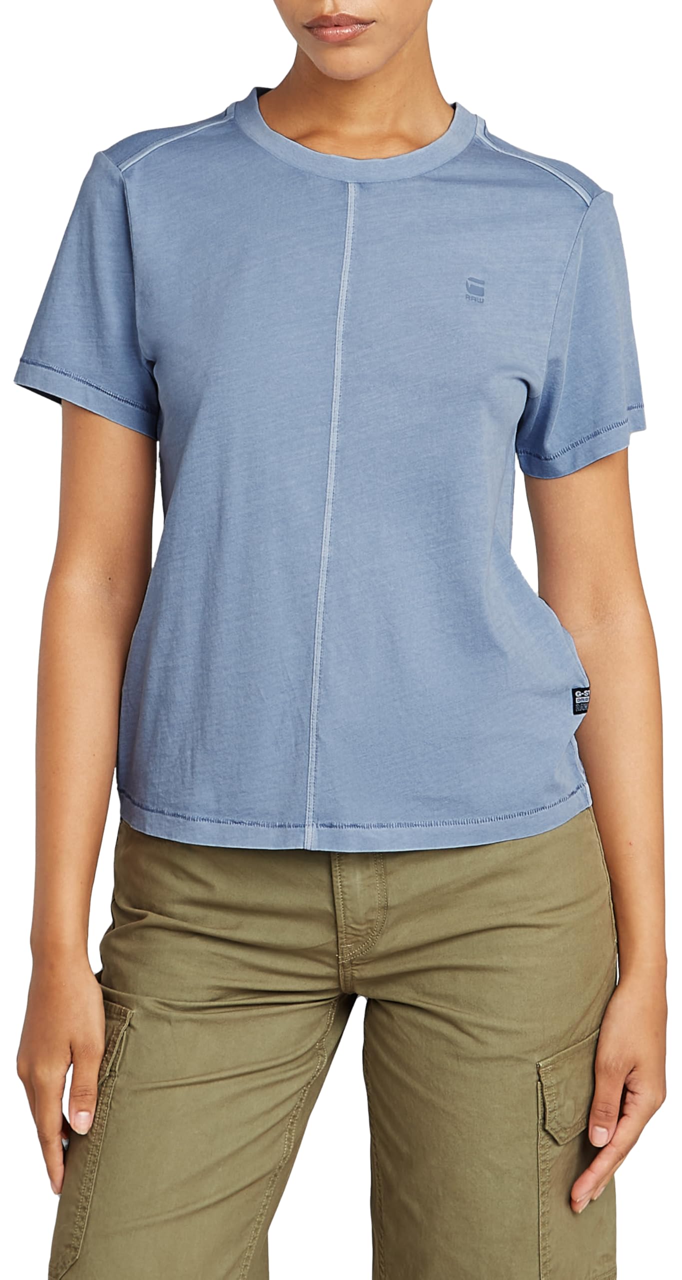 G-STAR Women Overdyed Front Seam Top