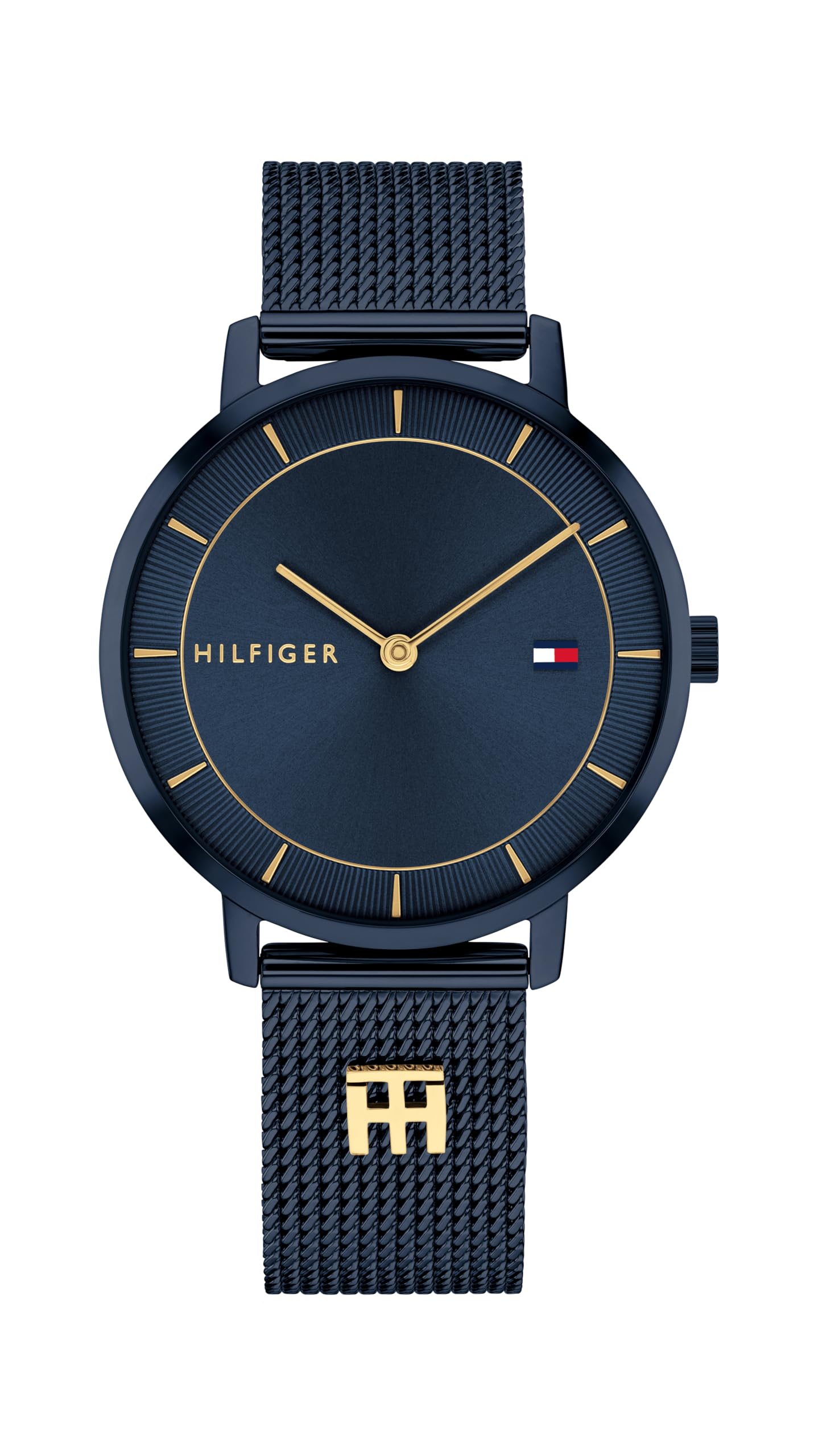 Tommy Hilfiger Women's Slim Quartz Watch, Stainless Steel Mesh Bracelet, Water R