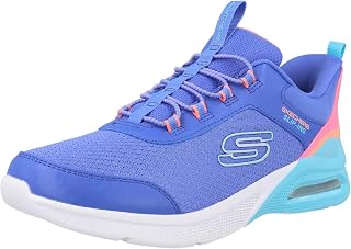 Skechers Girls' Microspec Max Color Trifecta Slip In Trainers