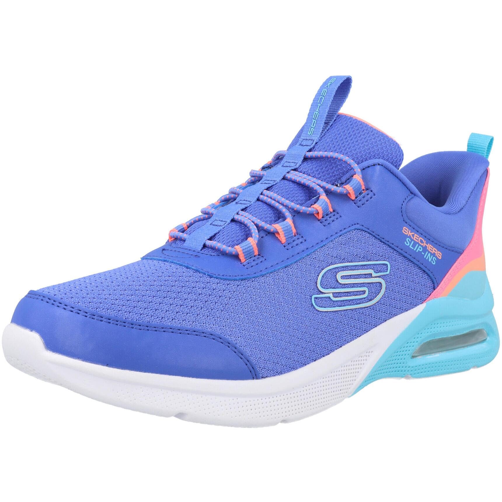Skechers Girls' Microspec Max Color Trifecta Slip In Trainers