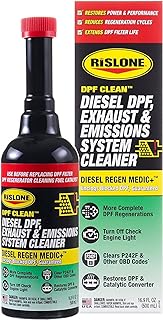 Rislone 4744 DPF Clean® Diesel DPF, Exhaust &amp; Emission Cleaner, 1-Pack | Increases Power, Performance &amp; Mileage with Less Frequent Regen Cycles, 16.9 oz