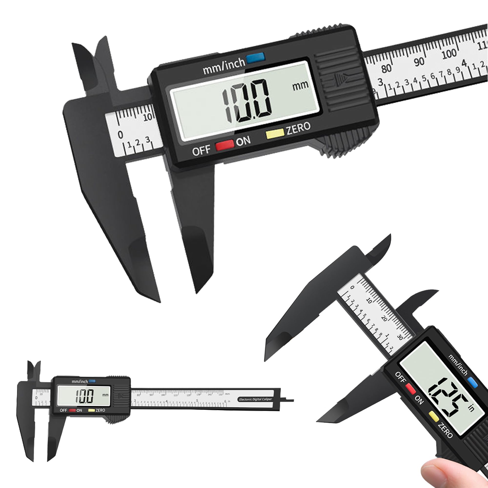 Digital Vernier Caliper 150mm/6 Inch Large LCD Display Calipers Stainless | Prec
