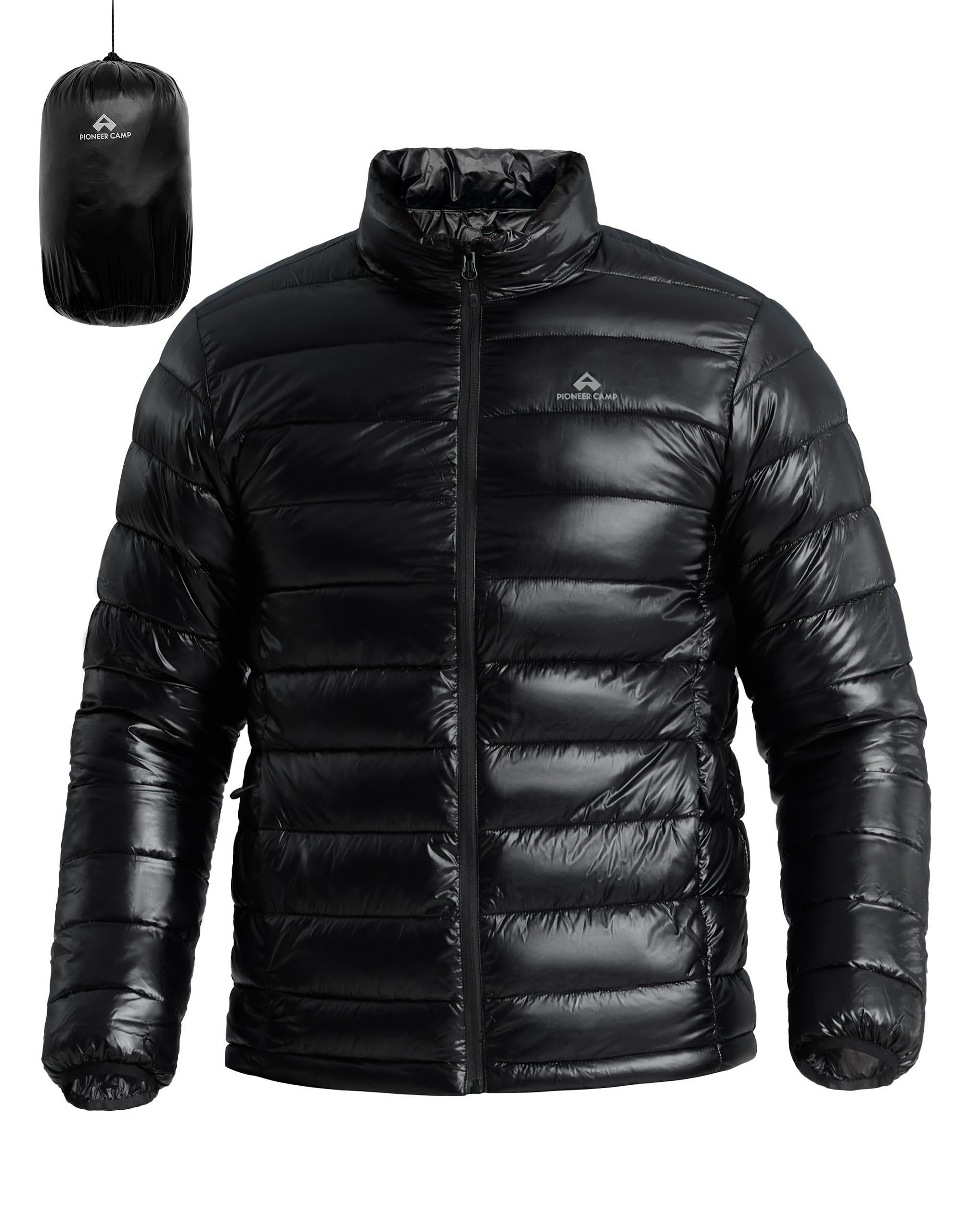 Pioneer Camp Mens Lightweight Packable Quilted Jacket Insulated Waterproof Warm 