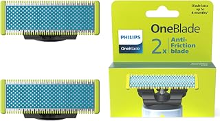 PHILIPS Philips OneBlade Replacement Blades for Face/Body Kit (Pack of 2/Anti-Friction)