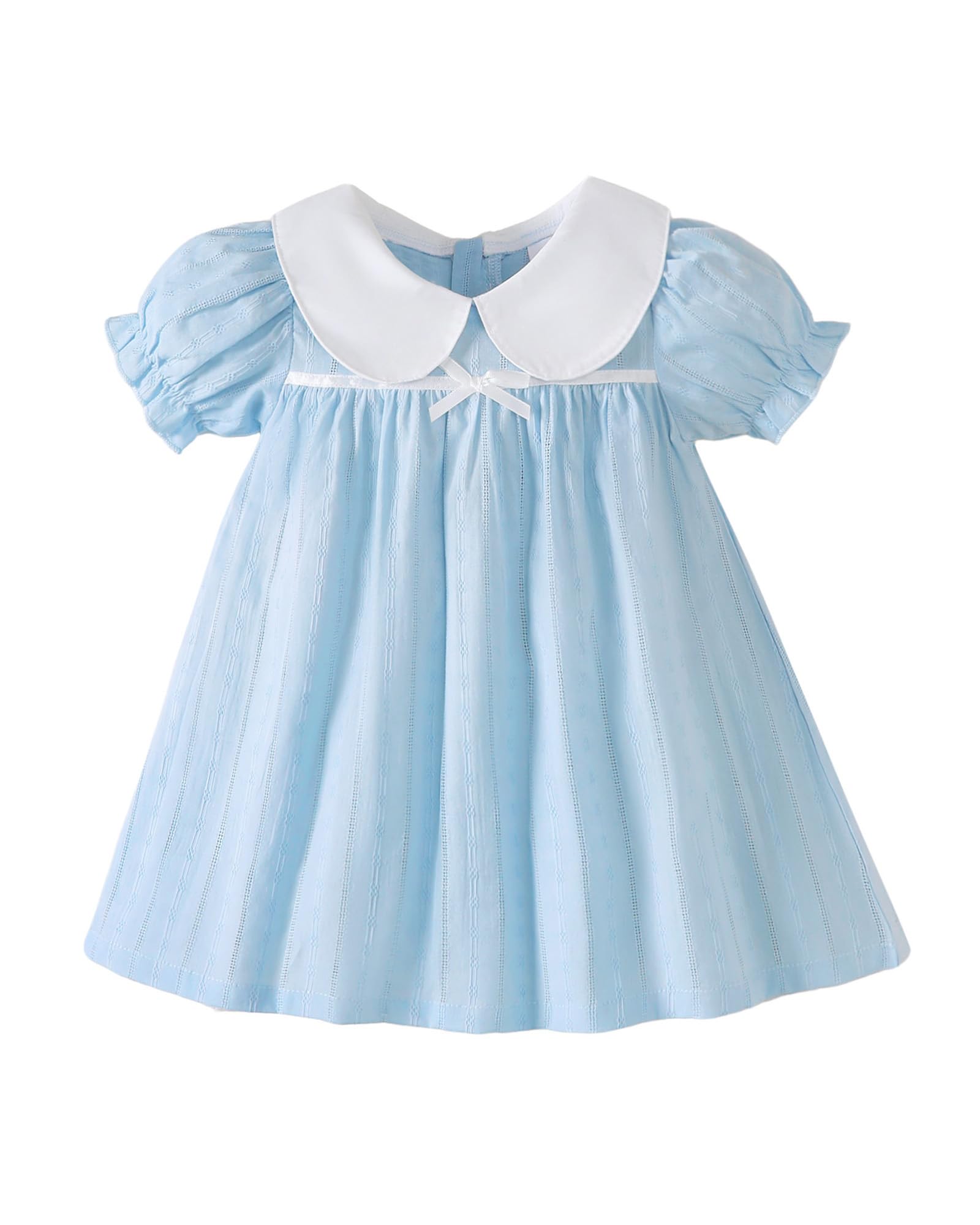 Kucnuzki Baby Girl Clothes Cute Spring Summer Sun Dresses Toddler Casual Puff Sl