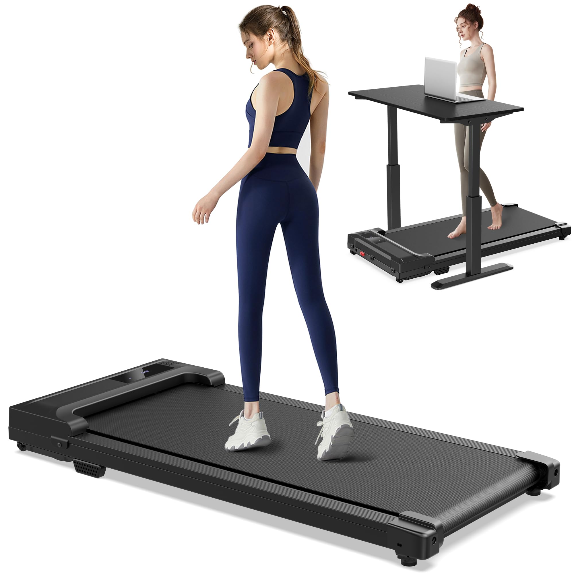 Walking Pad Treadmill for Home - Under Desk Treadmills Mini Portable Walking Run
