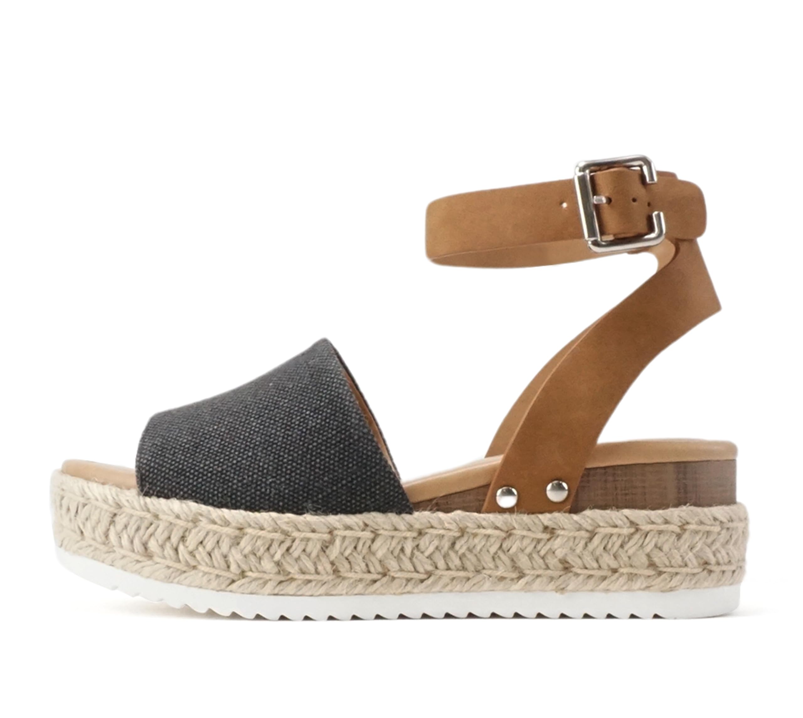 Soda Theme:, Women's Espadrilles Wedge Sandal