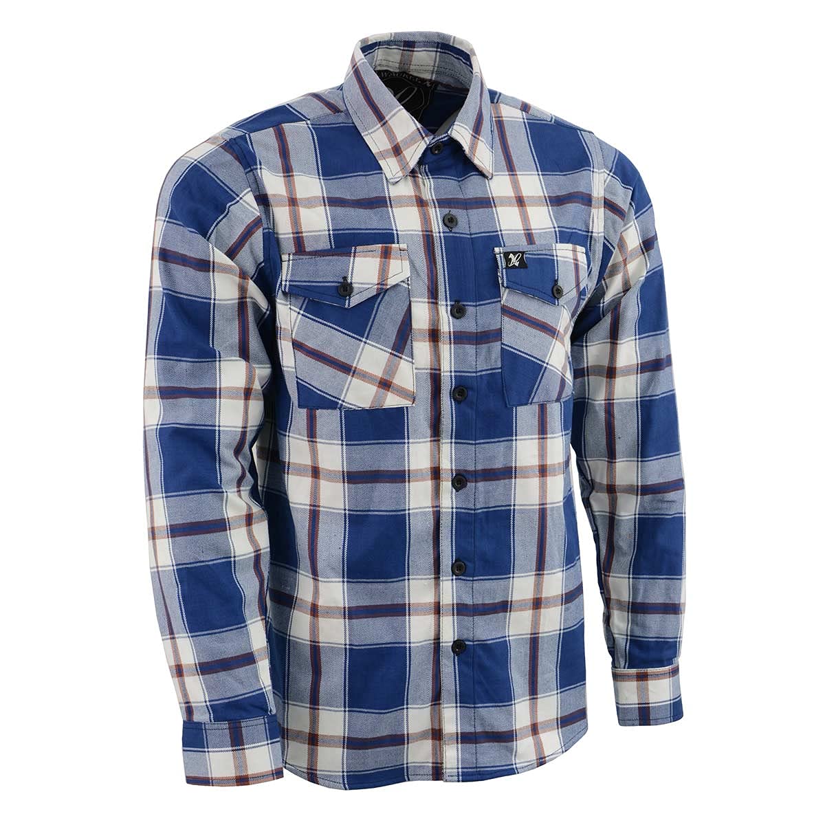 Milwaukee Leather Men’s Casual Cotton Flannel Plaid Long Sleeve Button Down Cott