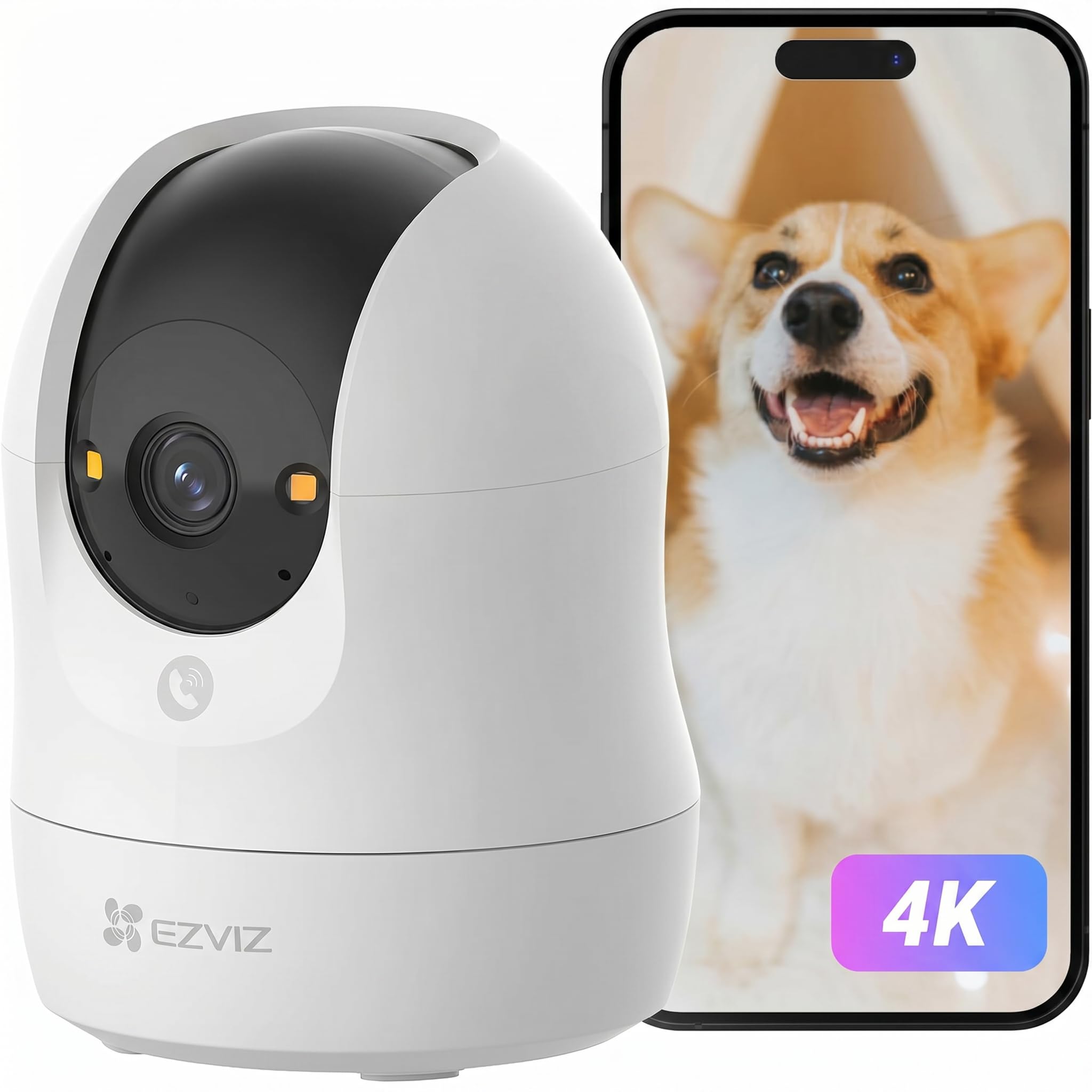 EZVIZ Dome Security Camera, C6N G1, 4K, 8 Megapixels, Pet Camera