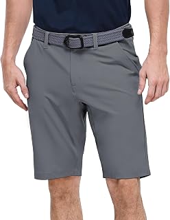 Outdoor Ventures Men's Golf Shorts UPF 50+ Stretch Dry Fit 11" Quick Dry Golf Shorts with Golf Pockets