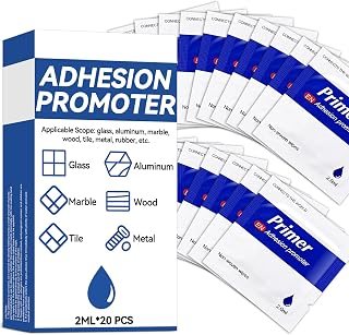 20 Pcs Adhesion Promoter, High Performance Adhesion Promoter for Plastic, Metal and Painted Surfaces, Bonding Enhancer of Acrylic Double Sided Mounting Tape and Automotive Molding Tape