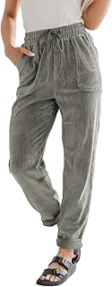 EVALESS Womens Corduroy Pants Straight Leg Fall Teacher Pants