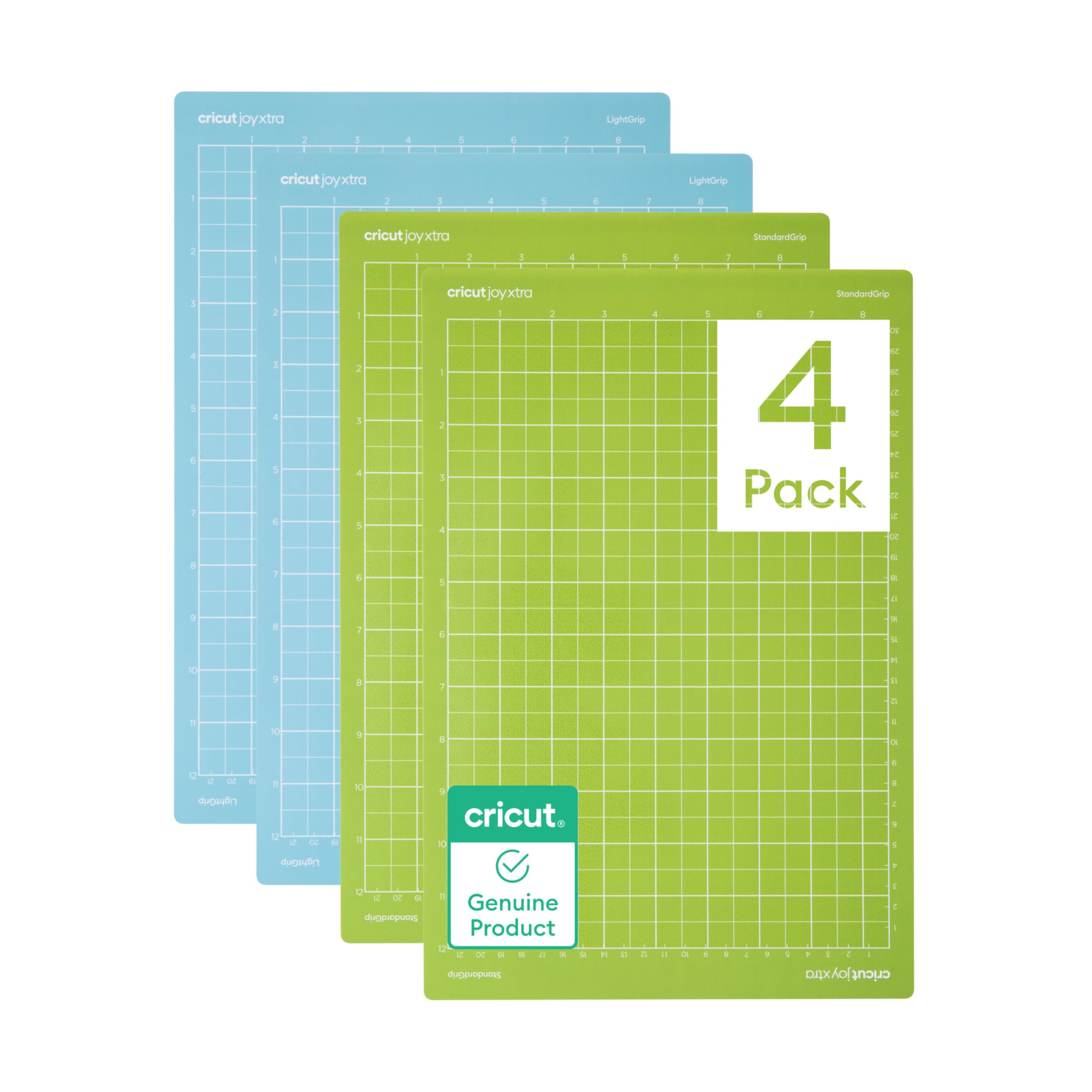 Cricut Mat Variety Pack (4 Count, 8.5in x 12in) | For Joy Xtra Machine - Include