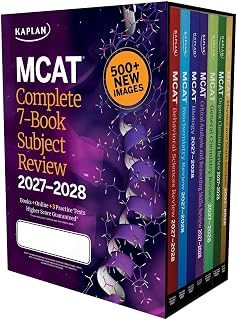 MCAT Complete 7-Book Subject Review 2027–2028 | Biggest Update Ever: 500+ New Images & All-New CARS Book | 3 Practice Tests (Kaplan Test Prep)