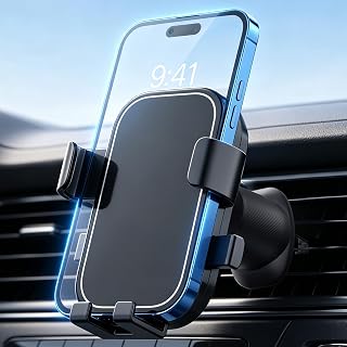 GRIFEMA Air Vent Car Phone Holder with Automatic Clamp | 360 Degree Rotation, Fits 4.7 to 7 Inch Smartphones with Most Protective Cases