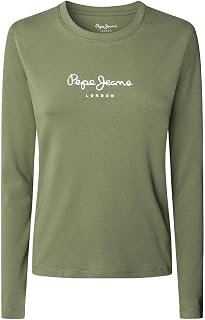 Pepe Jeans Women's New Virginia Ls N T-Shirt (Pack of 1)