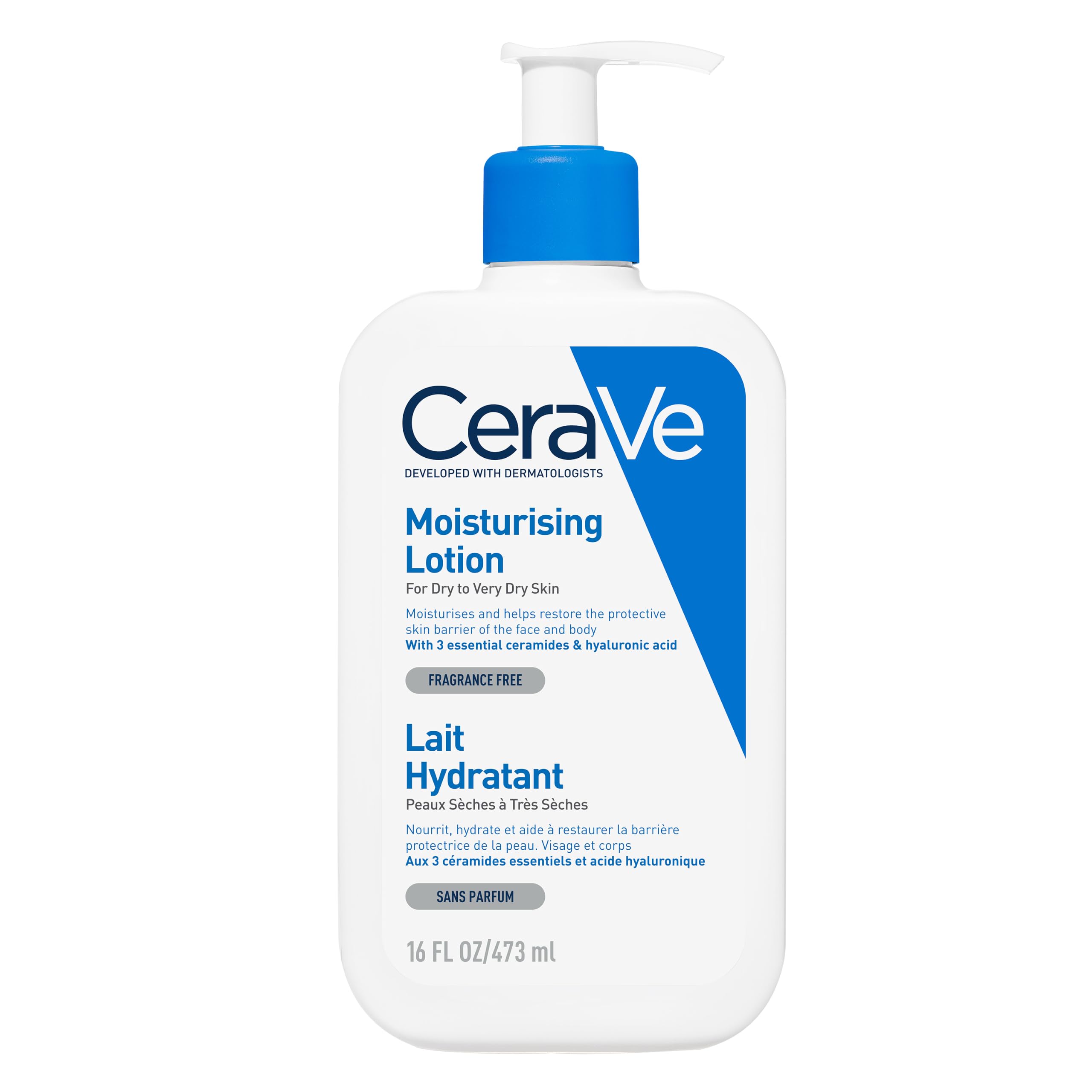 CeraVe Moisturising Lotion with Ceramides for Normal to Dry Skin, 473ml | Lighwe